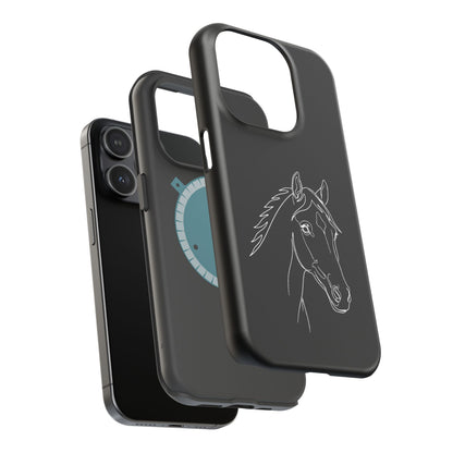 Horse Portrait Sketch - Magnetic Phone Case