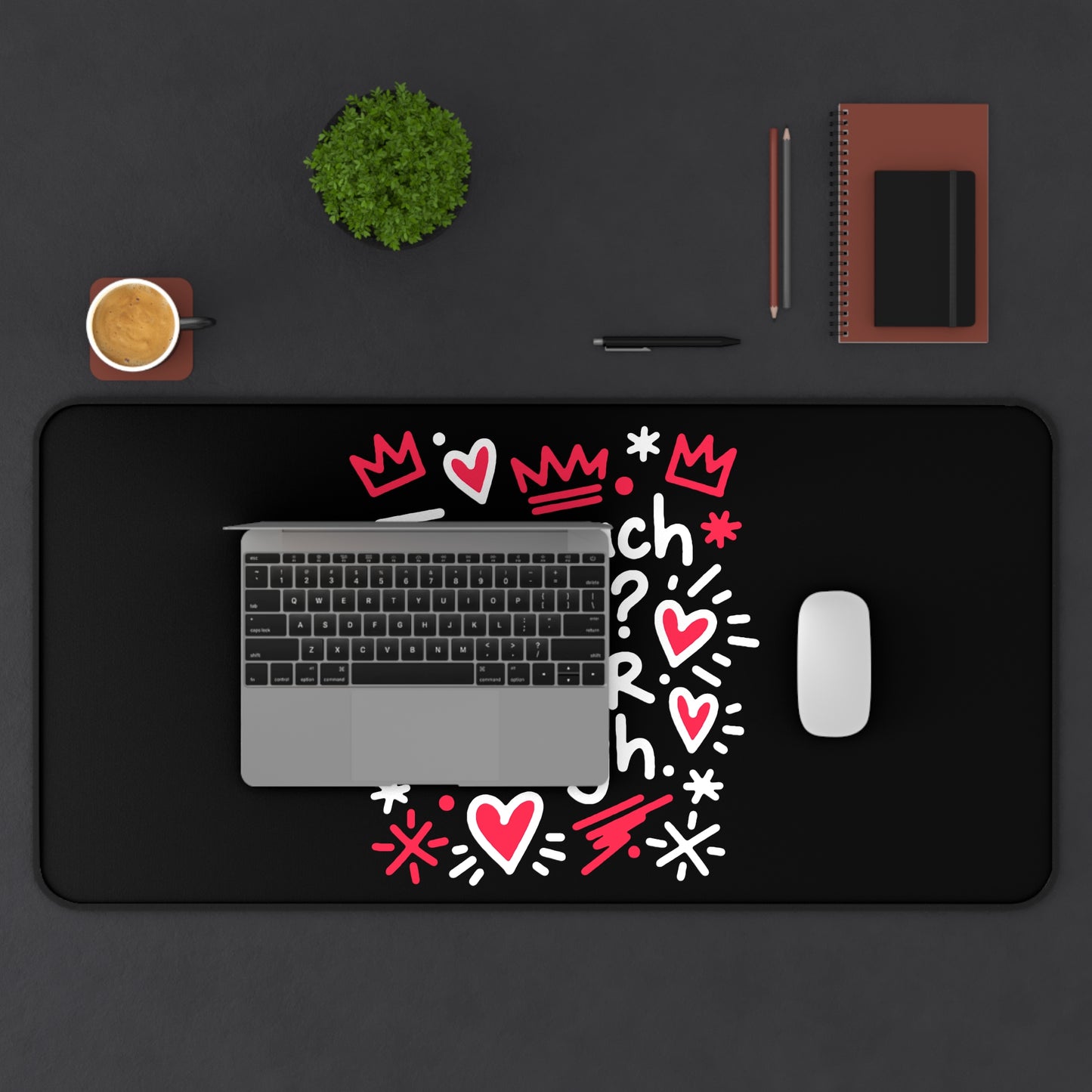 Too Much Love? Never Enough - Desk Mat