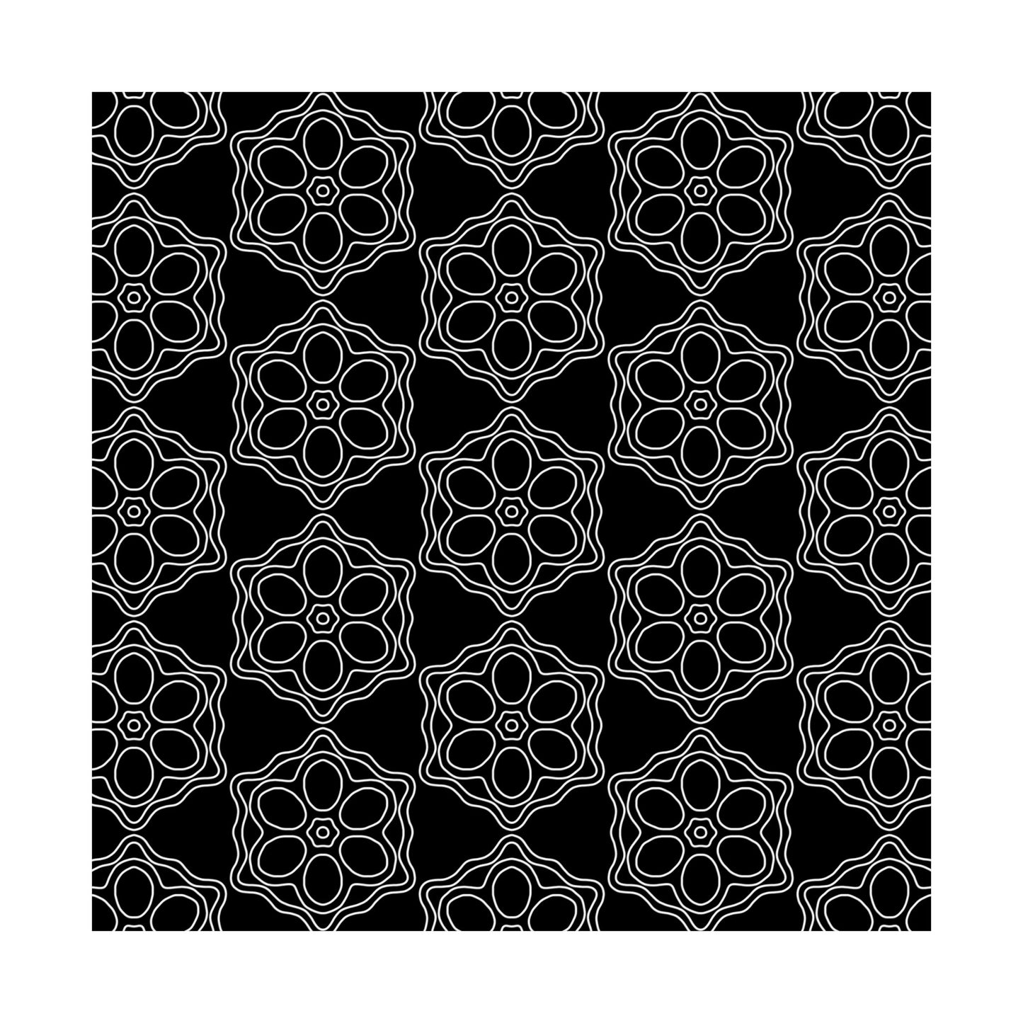 Geometric Sacred Flower - Poster