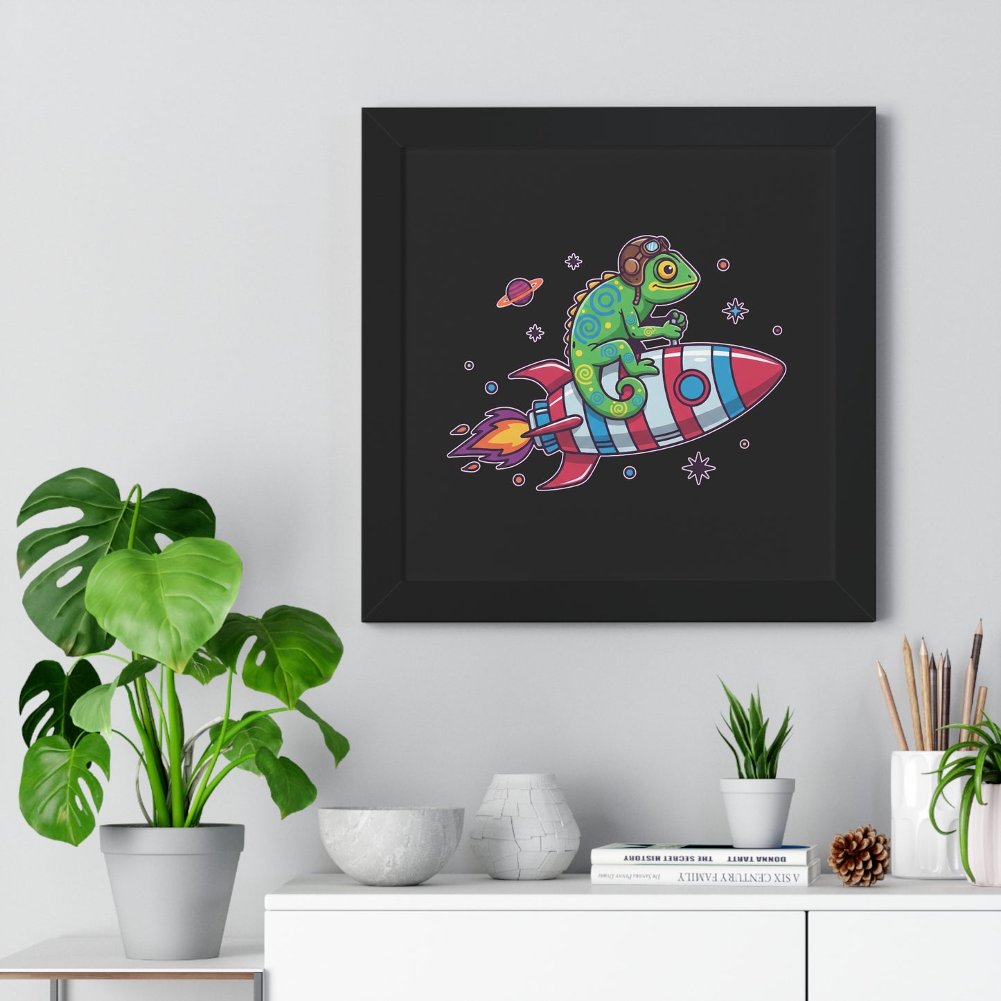 Cosmic Rider - Framed Poster