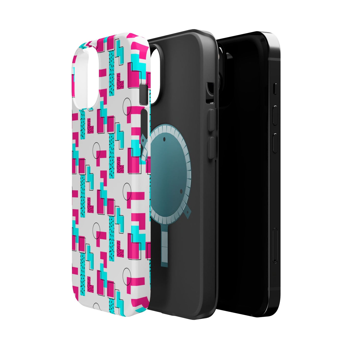 Retro Geometric Vibes - Magnetic Phone Case