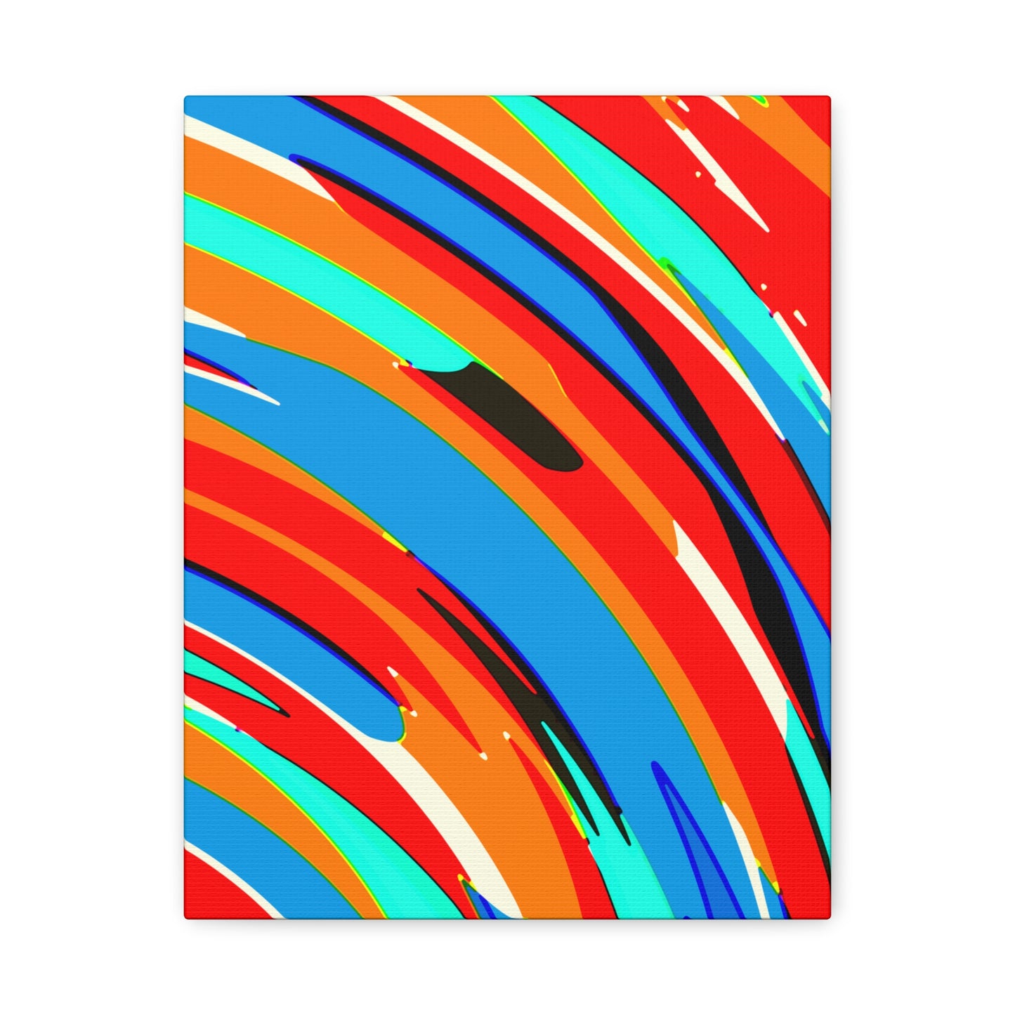 Abstract Rainbow Swirl Arc - Canvas