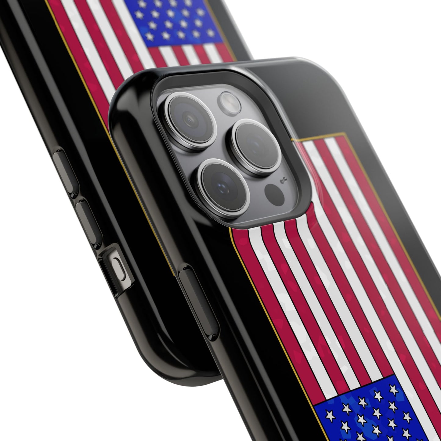 New Glory American Flag (Gold Edge Edition) - Magnetic Phone Case
