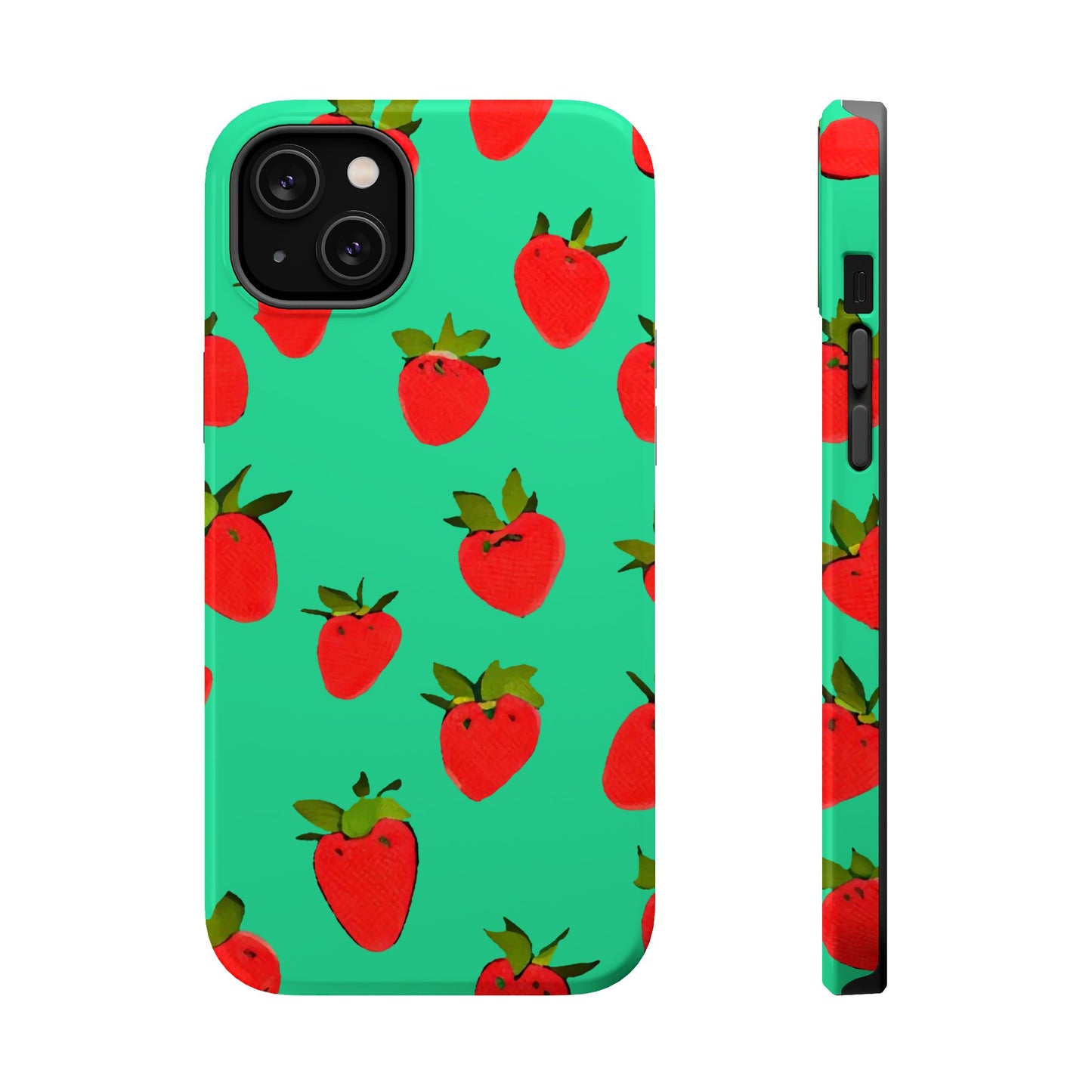 Strawberry Pattern - Magnetic Phone Case