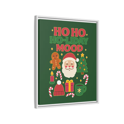 Ho Ho Ho-liday Mood - Framed Canvas