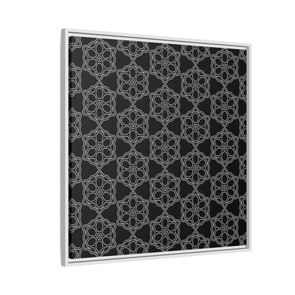 Geometric Sacred Flower - Framed Canvas