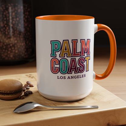 Palm Coast - Los Angeles - Color Accent Mug