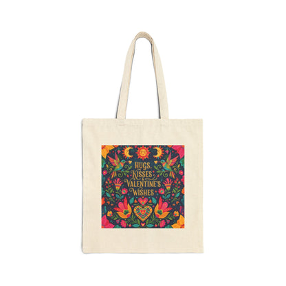 Hugs, Kisses & Valentine’s Wishes - Canvas Tote Bag