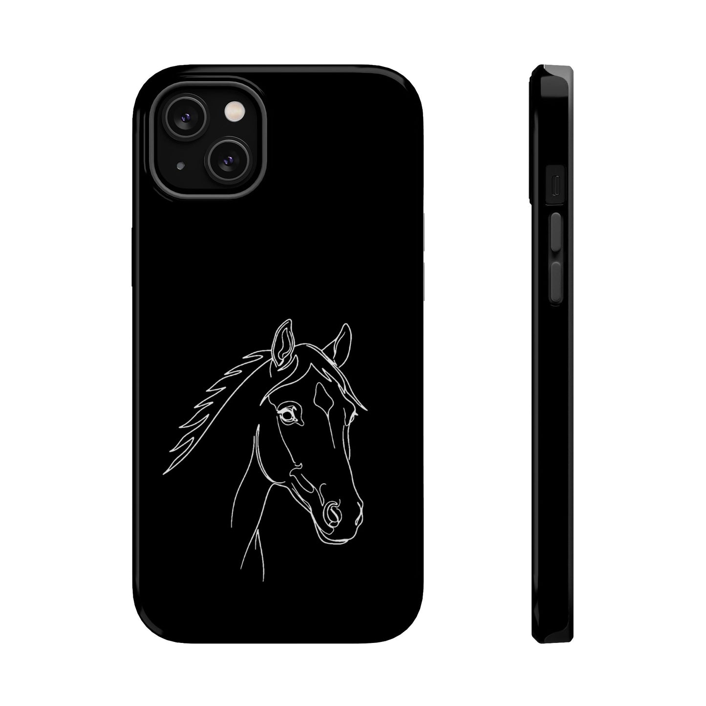 Horse Portrait Sketch - Magnetic Phone Case