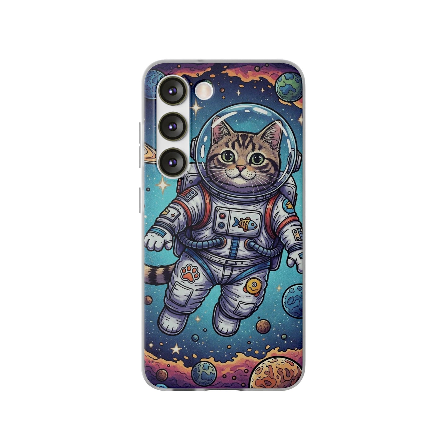 Astronaut Cat - Flexi Phone Case