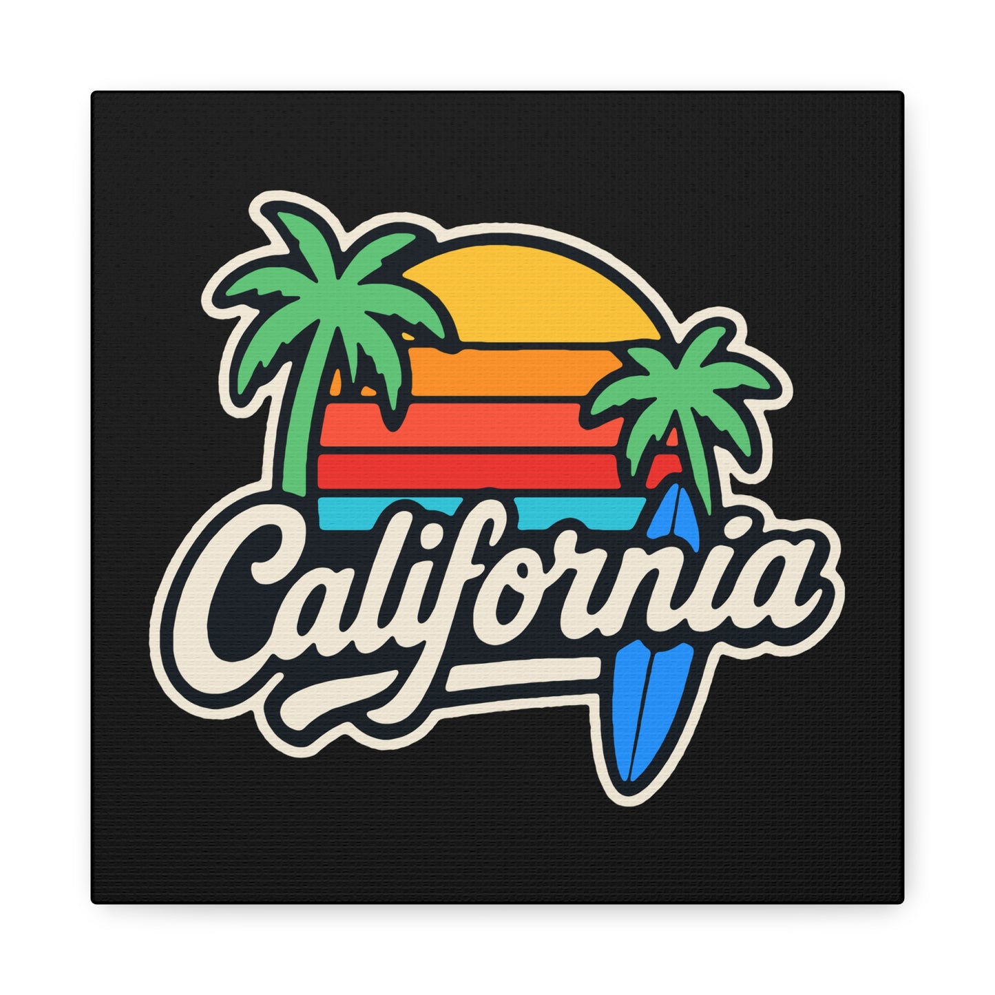 California Surf Vibes - Canvas