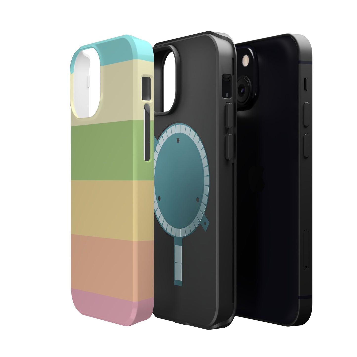 Pastel Stripes - Magnetic Phone Cover