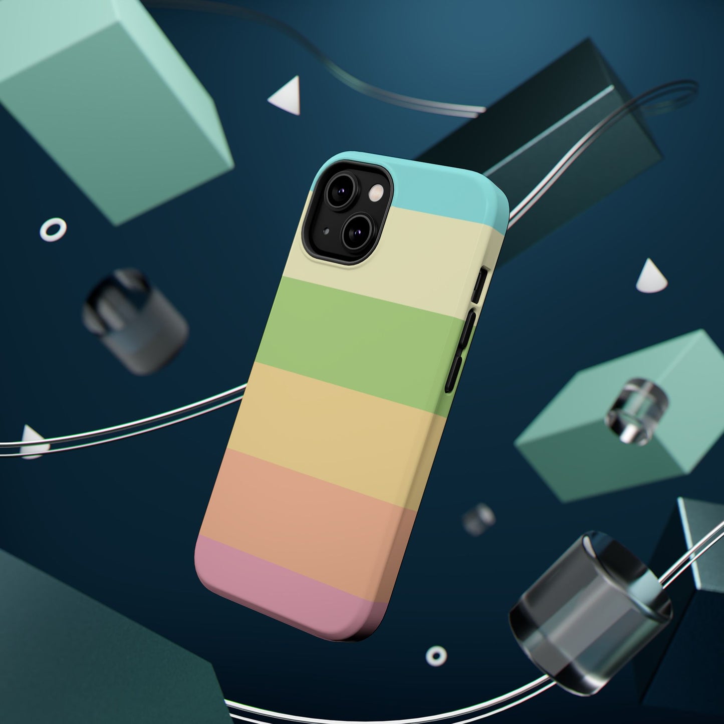 Pastel Stripes - Magnetic Phone Cover