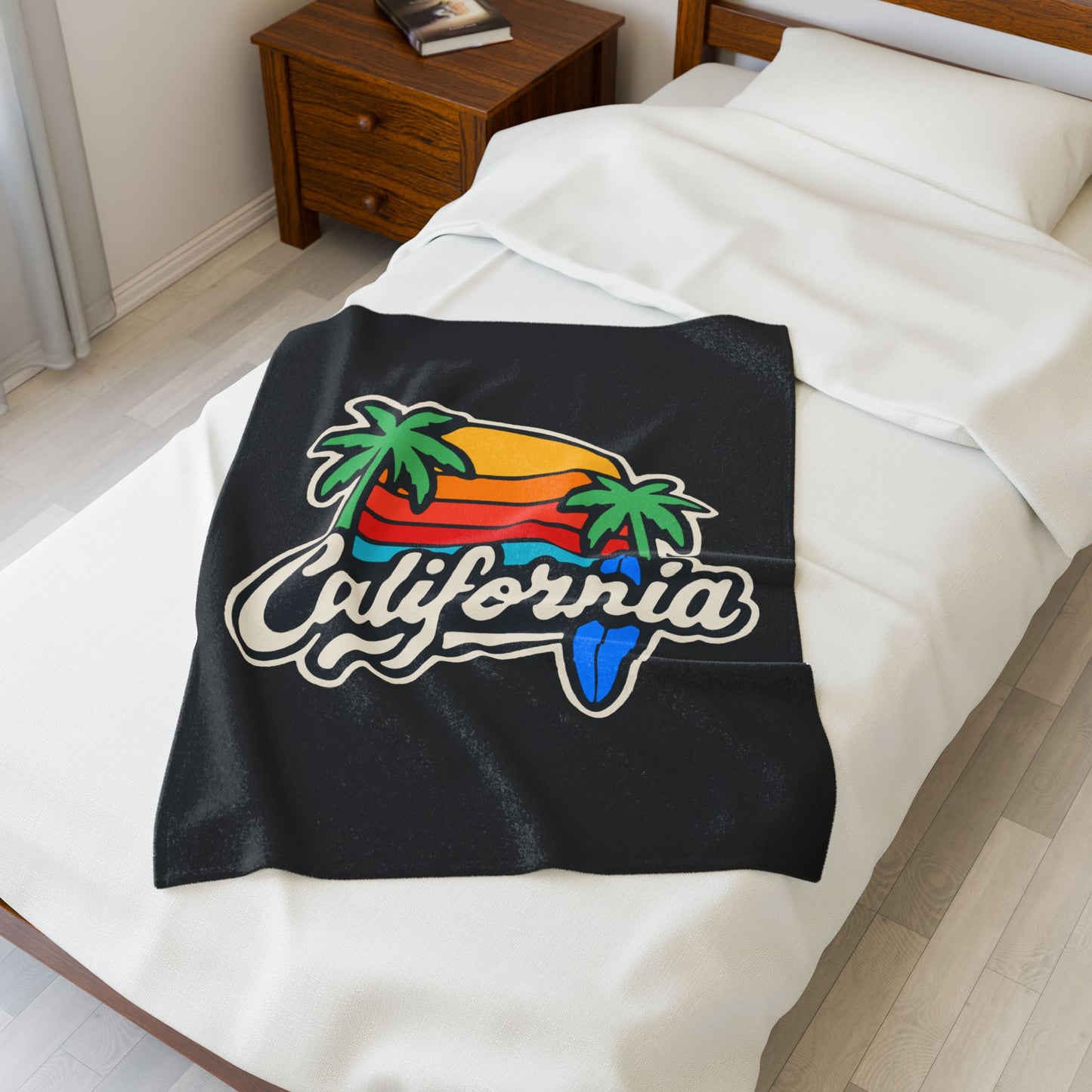 California Surf Vibes - Plush Blanket