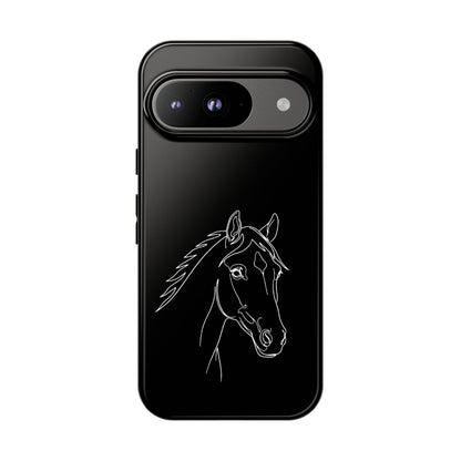 Horse Portrait Sketch - Tough Phone Case
