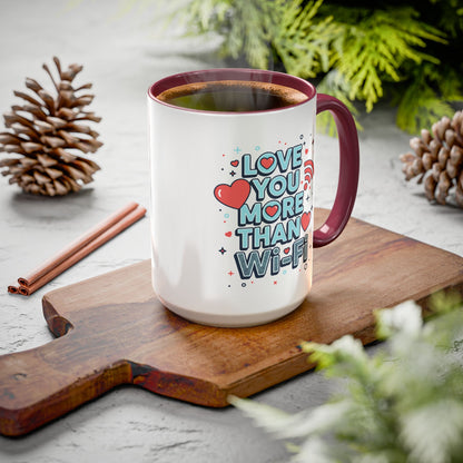 Love You More Than Wi‑Fi - Colorful Mug