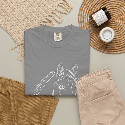 Horse Portrait Sketch - T‑Shirt