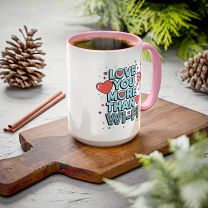 Love You More Than Wi‑Fi - Colorful Mug