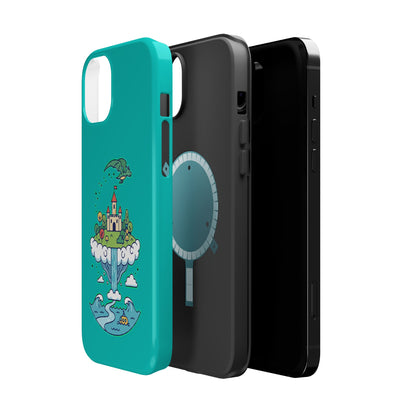 Floating Castle Dragon - Magical Fantasy Island - Magnetic Phone Case