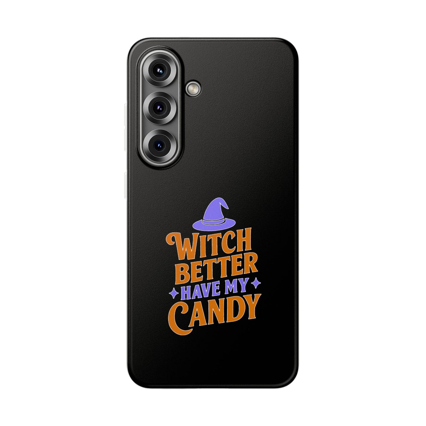Spooky Witch Flexi Case, Halloween Phone Cover, Witch Themed Phone Case, Cute Candy Case, Trick or Treat Gift, Holiday Accessory