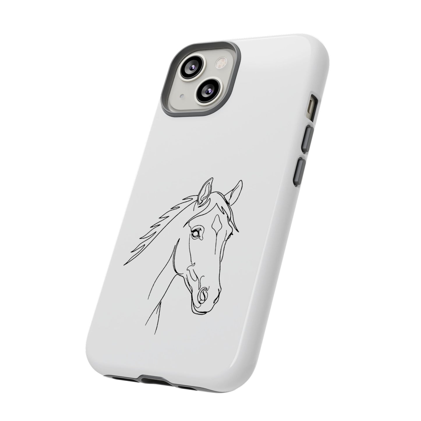 Horse Portrait Sketch - Tough Phone Case