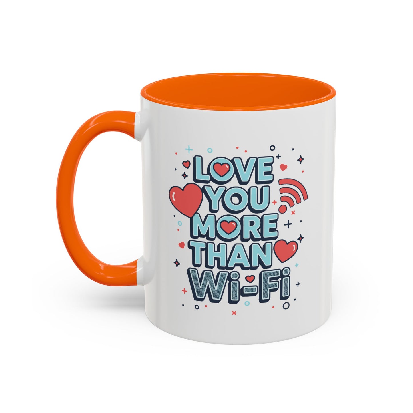 Love You More Than Wi‑Fi - Color Accent Mug