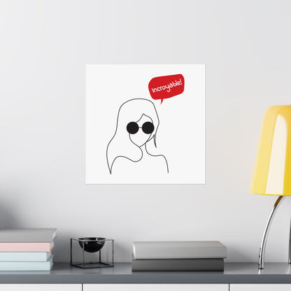 Incroyable Chic Girl - Poster