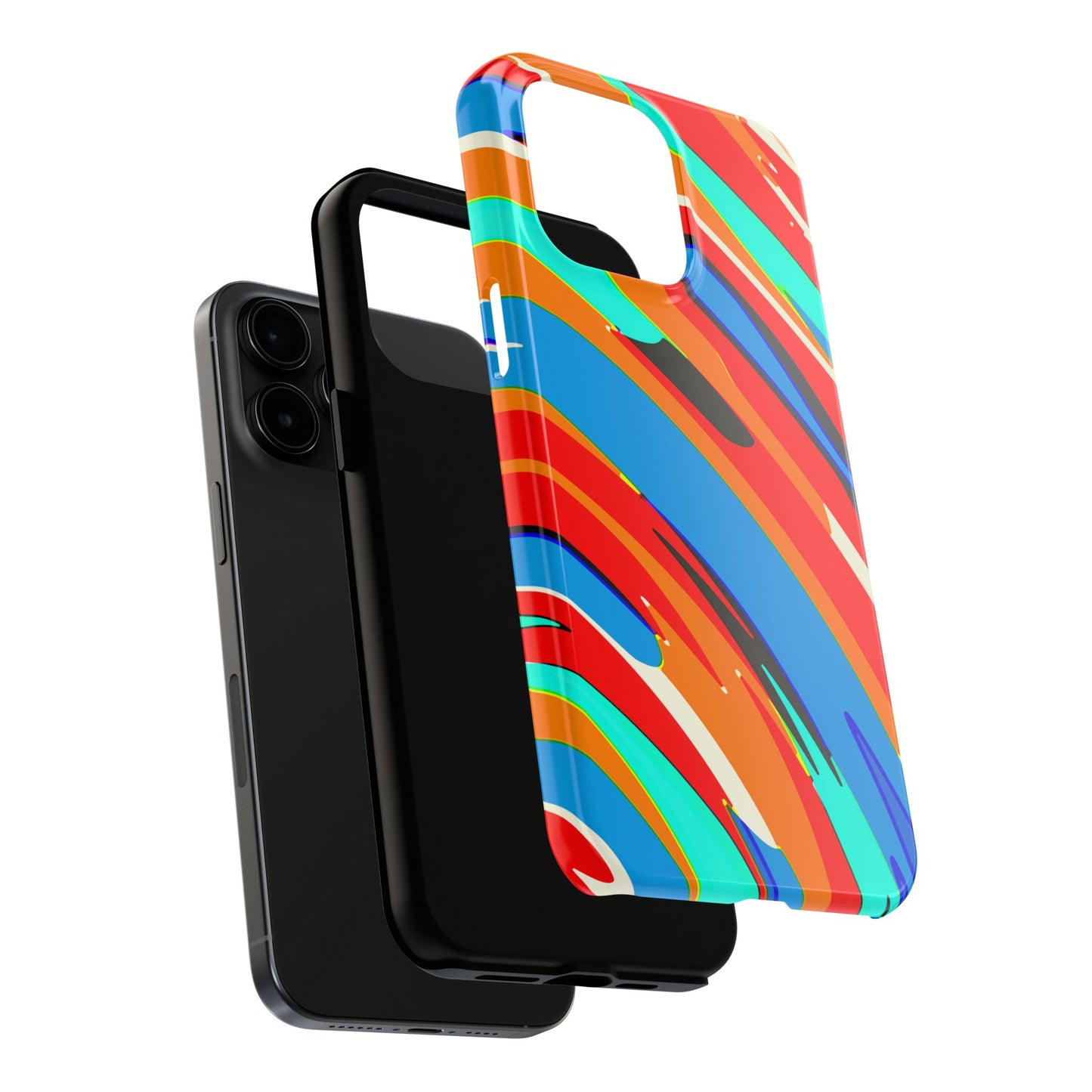 Abstract Rainbow Swirl Arc - Phone Case