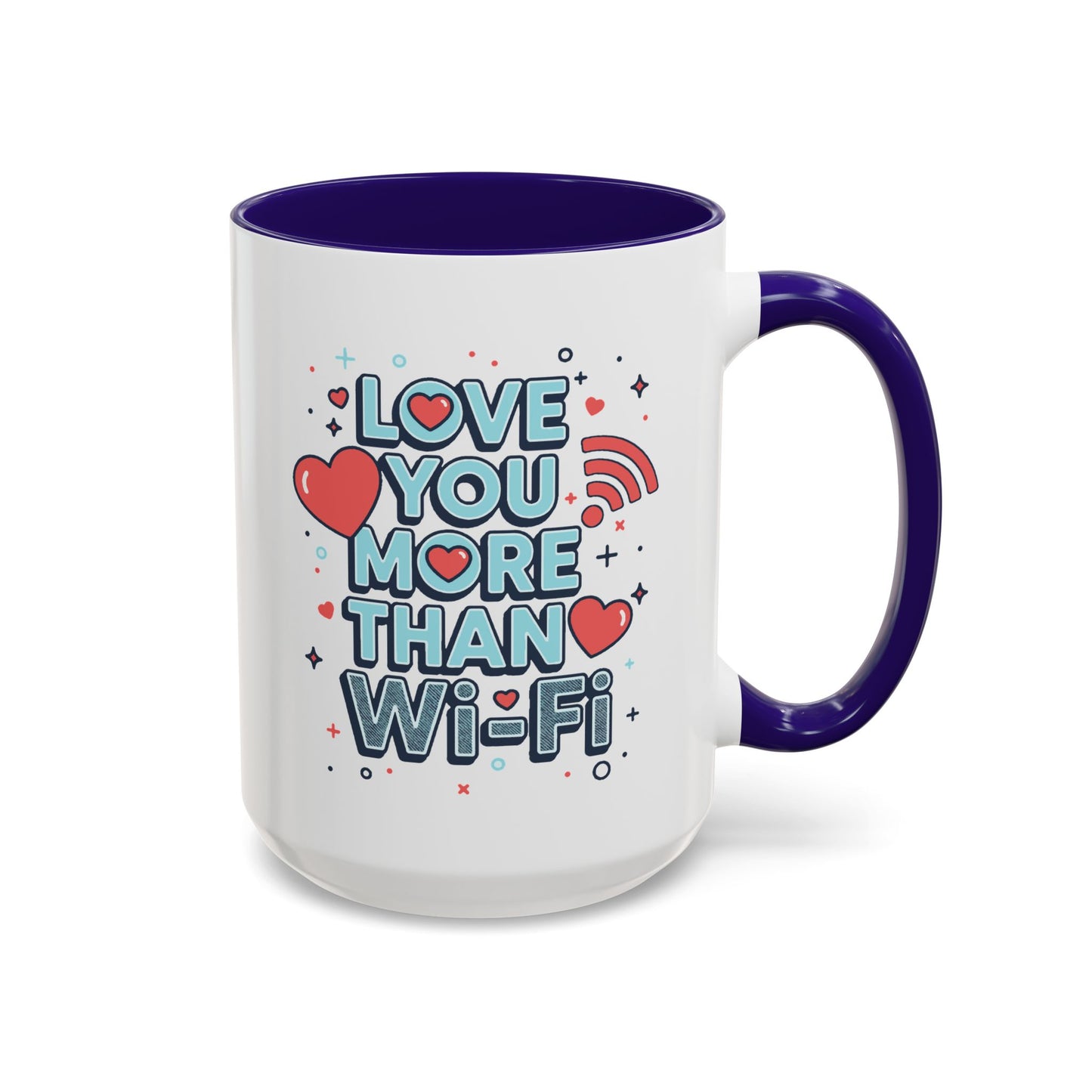 Love You More Than Wi‑Fi - Colorful Mug