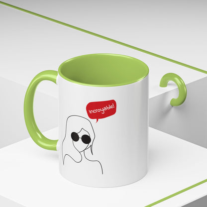 Incroyable Chic Girl - Color Accent Mug