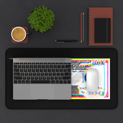 100 Dollars Bill - Neon Color Explosion - Desk Mat
