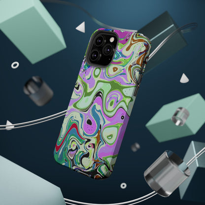 Vibrant Multi‑Color Swirl - Magnetic Phone Case