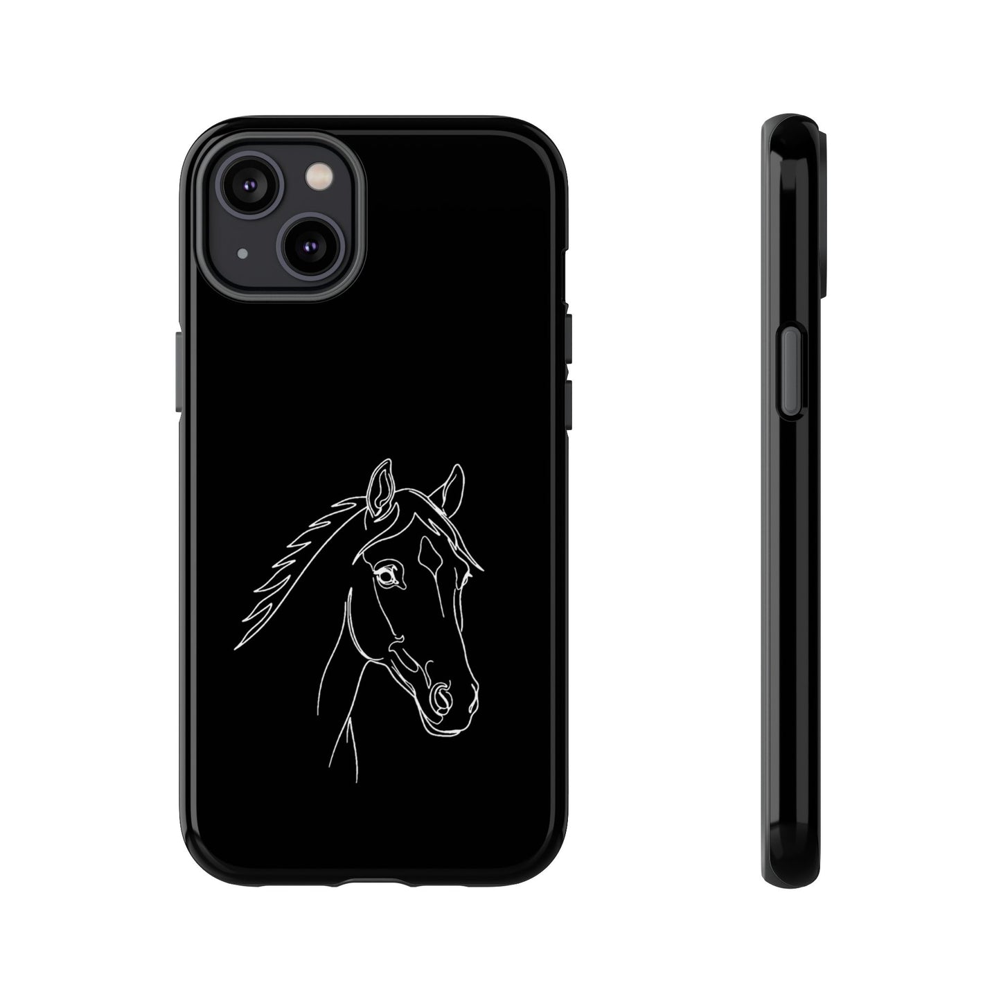 Horse Portrait Sketch - Tough Phone Case