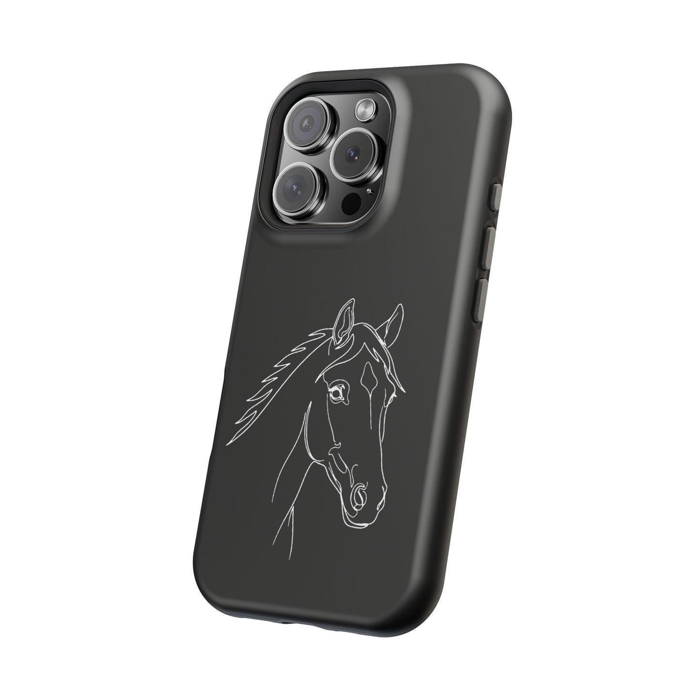 Horse Portrait Sketch - Magnetic Phone Case