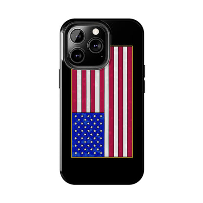 New Glory American Flag (Gold Edge Edition) - Phone Case