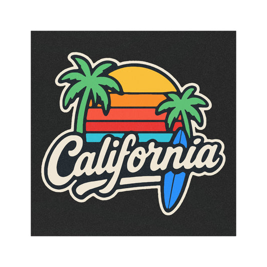 California Retro Car Magnets, Vibe Stickers, Road Trip Decor, Surfing Lover Gifts, Car Accessories