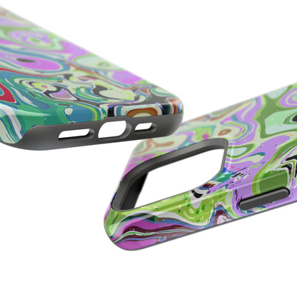 Vibrant Multi‑Color Swirl - Magnetic Phone Case