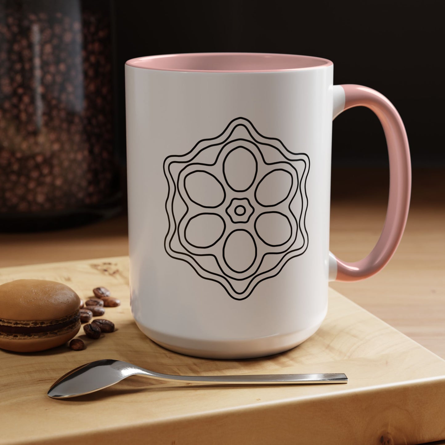 Elegant Floral Accent Coffee Mug, Perfect for Home, Office, Gifts, Birthdays, Inspirational Quotes, Tea Lovers