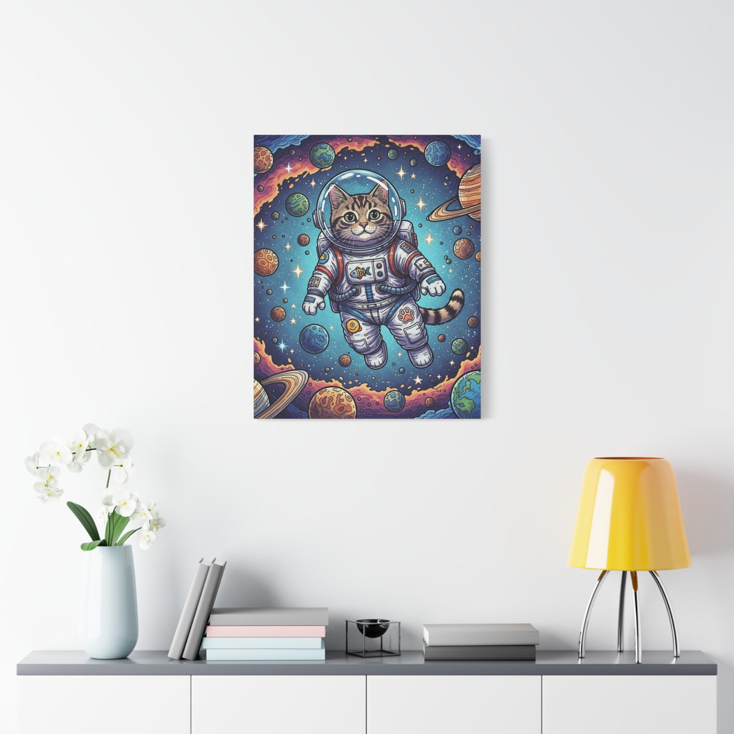Astronaut Cat - Canvas
