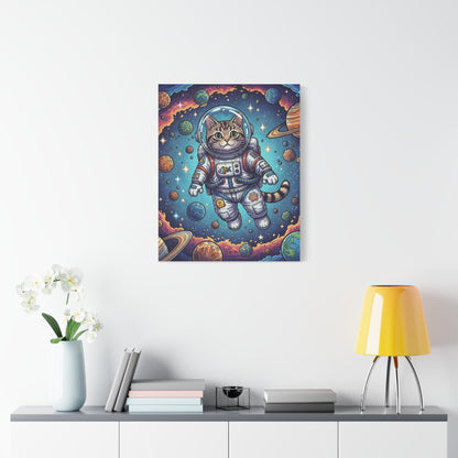 Astronaut Cat - Canvas