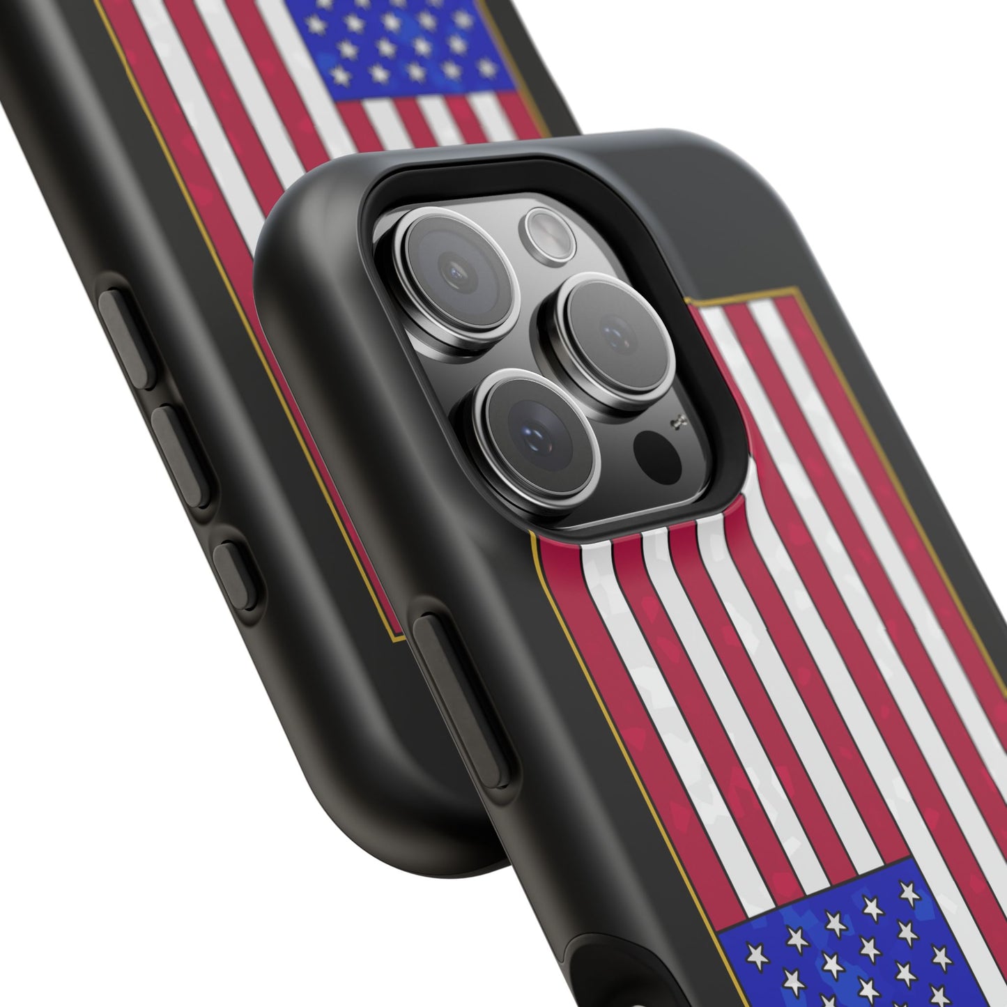 New Glory American Flag (Gold Edge Edition) - Magnetic Phone Case