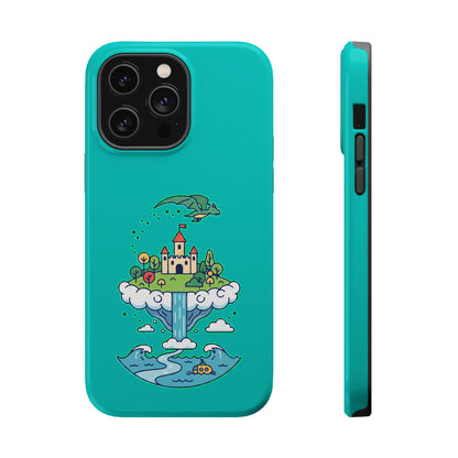 Floating Castle Dragon - Magical Fantasy Island - Magnetic Phone Case