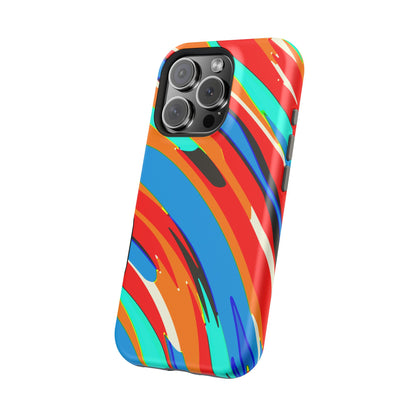 Abstract Rainbow Swirl Arc - Magnetic Phone Case
