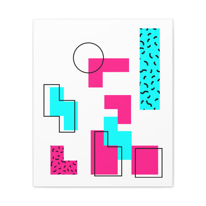Retro Geometric Vibes - Canvas