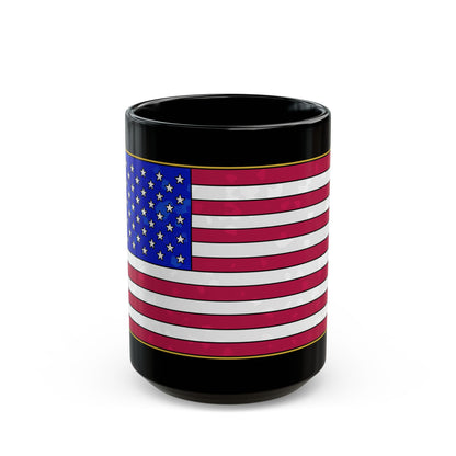 New Glory American Flag (Gold Edge Edition) - Black Mug