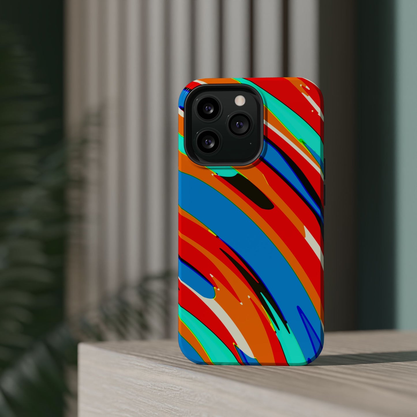 Abstract Rainbow Swirl Arc - Magnetic Phone Case