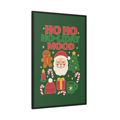 Ho Ho Ho-liday Mood - Framed Canvas