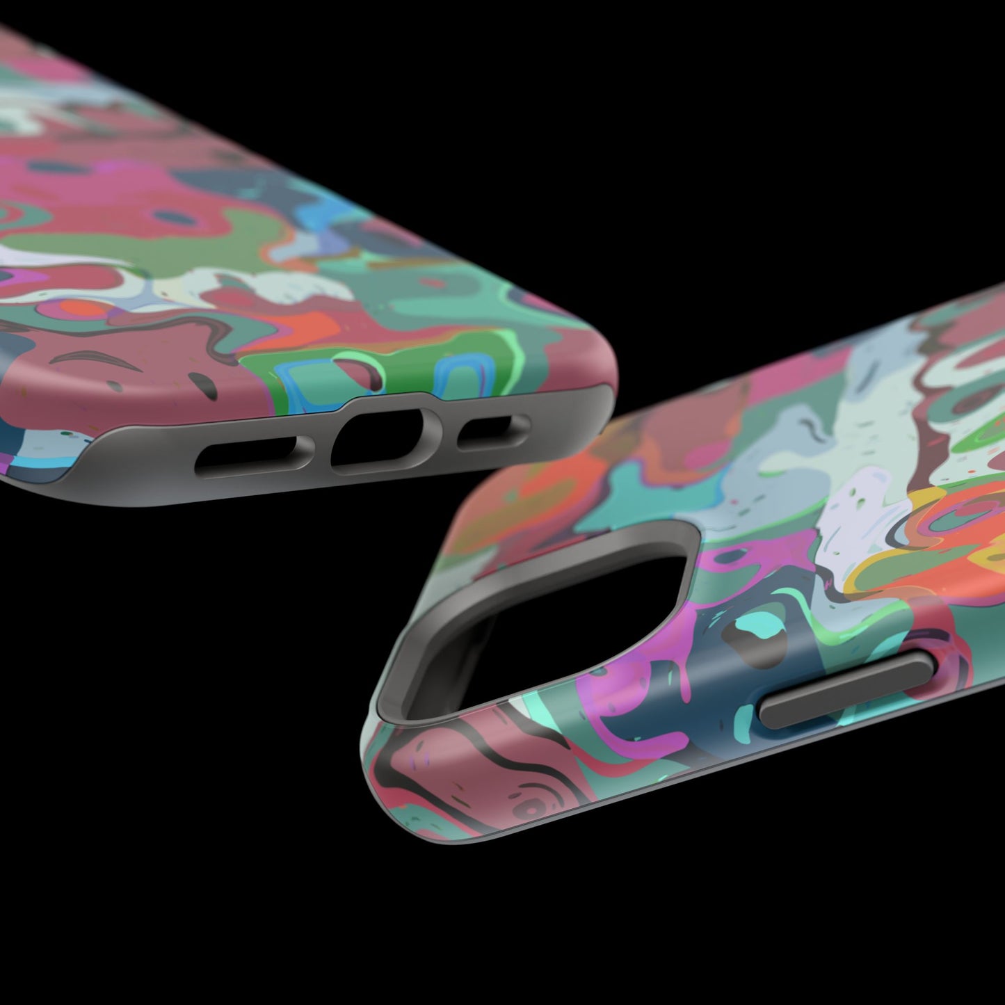 Colorful Abstract Marble - Magnetic Phone Case