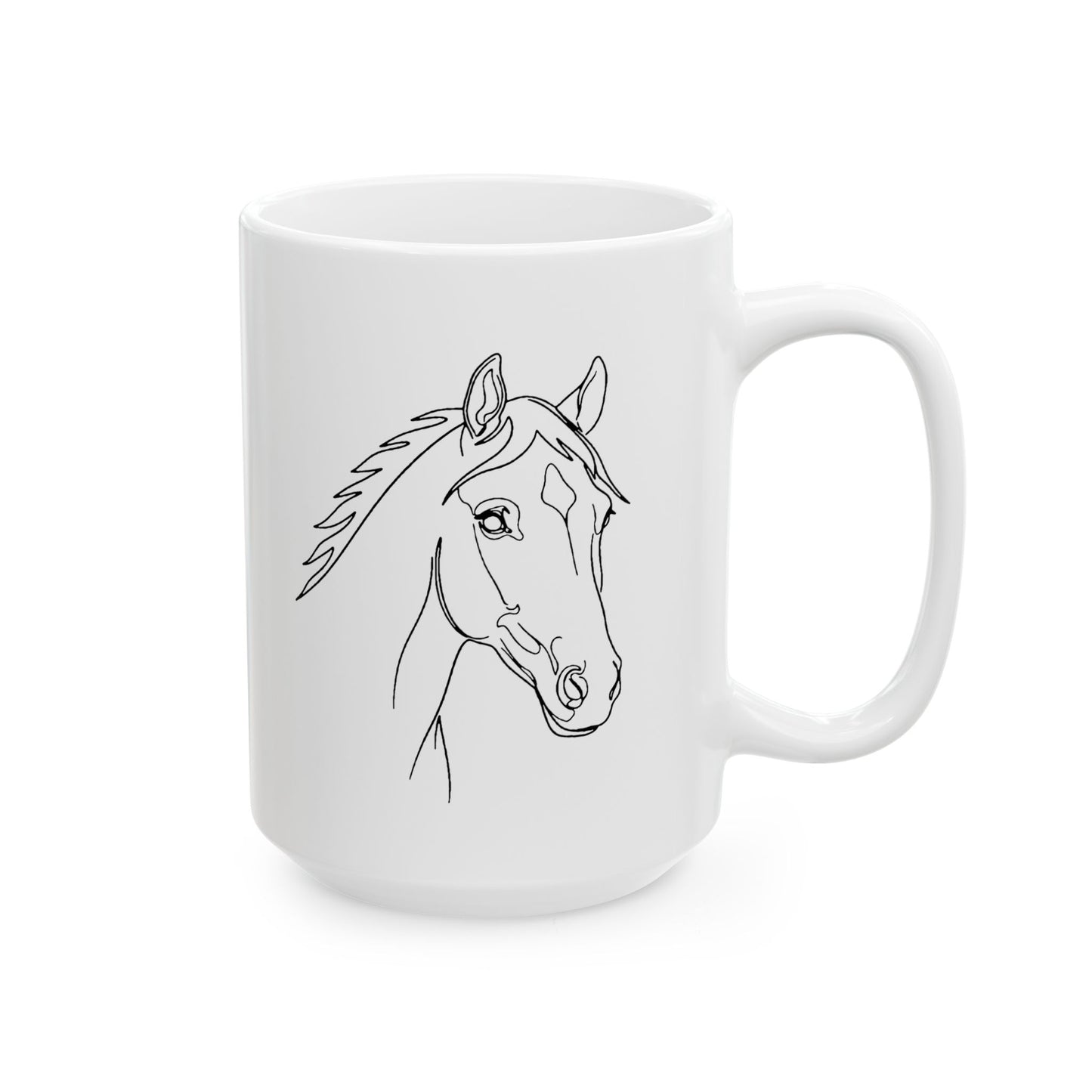 Horse Portrait Sketch - Ceramic Mug