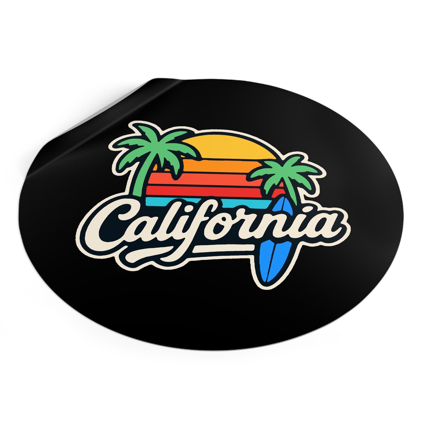 California Surf Vibes - Sticker